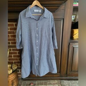 Anthony Richards gingham shirt dress sz 20W